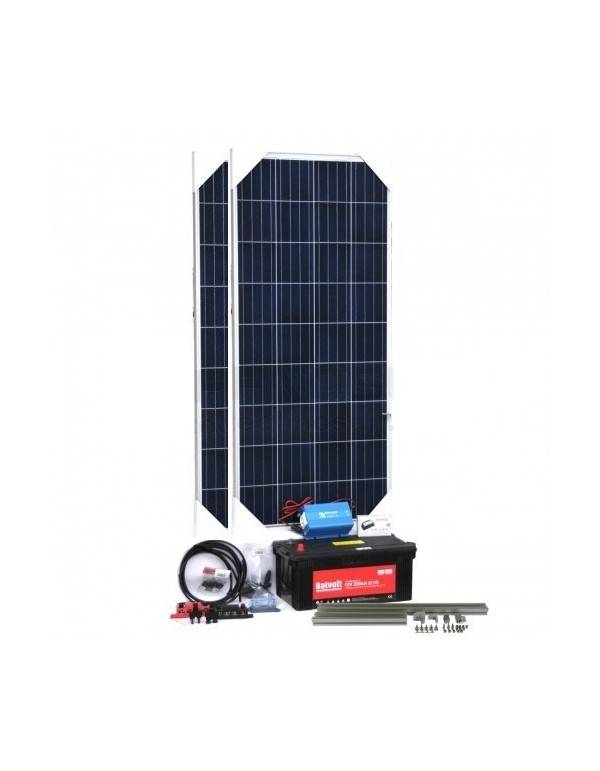 Solar off-grid lighting + TV kit
