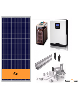 SOLAR KIT 3000 W and battery 6000 Wh day