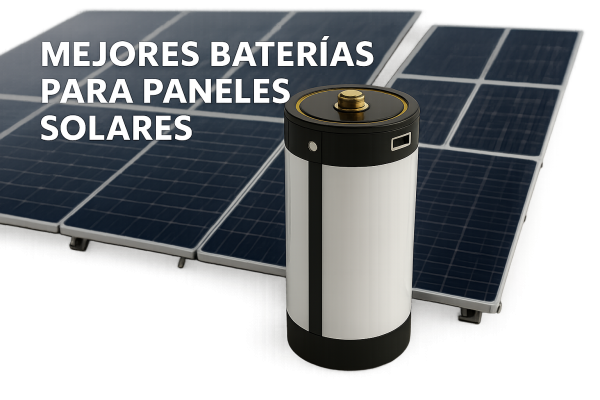¿Cuáles son las mejores baterías para paneles solares?
