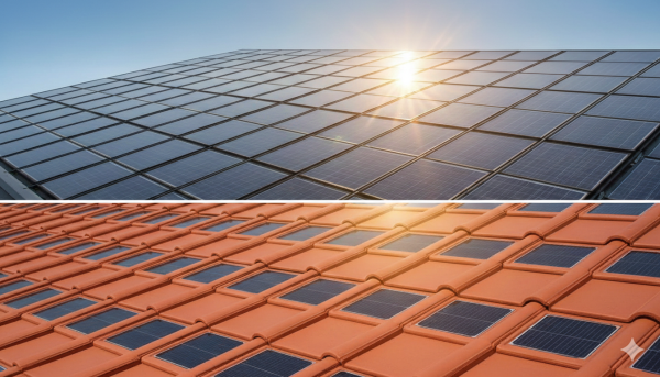 Tejas Solares vs. Paneles Tradicionales: Comparativa de Precio y Eficiencia