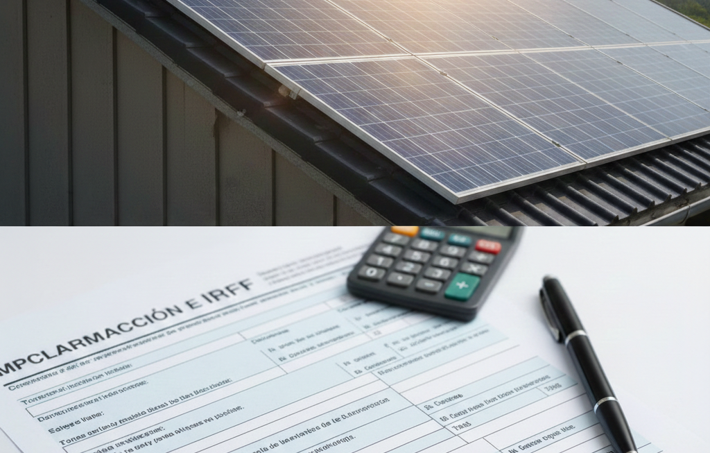 Deducción IRPF por placas solares