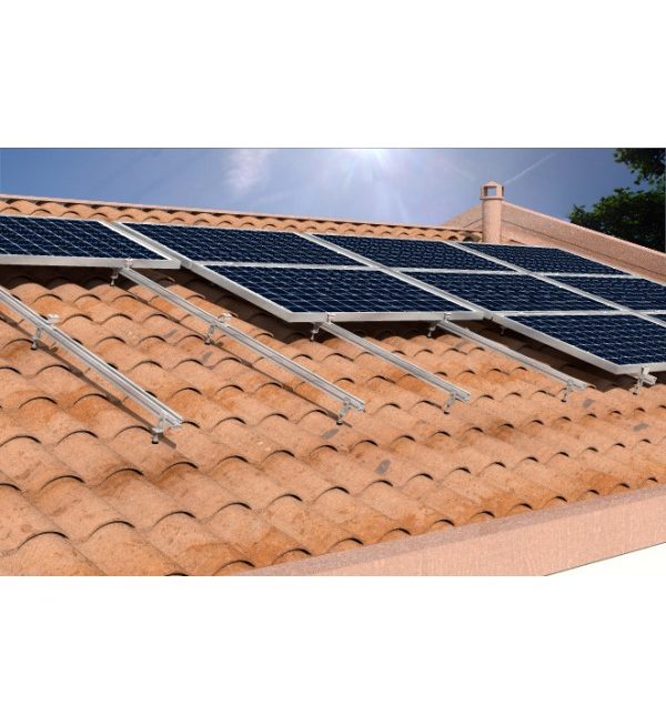 Pack Completo Montaje Solar 2 Paneles Solares con Unión Coplanar